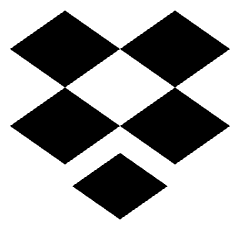 Dropbox Logo Icon from Sharp Solid Set