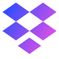 Dropbox Logo Icon from Sharp Gradient Set