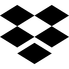Dropbox Logo Icon from Core Solid Set