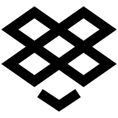 Dropbox Logo Icon from Sharp Line Set
