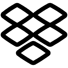 Dropbox Logo Icon from Plump Line Set