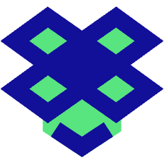 Dropbox Logo Icon from Sharp Pop Set