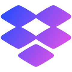 Dropbox Logo Icon from Plump Gradient Set