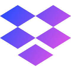 Dropbox Logo Icon from Core Gradient Set