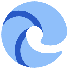 Edge Logo Icon from Plump Flat Set