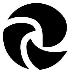Edge Logo Icon from Sharp Solid Set