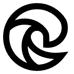 Edge Logo Icon from Sharp Line Set