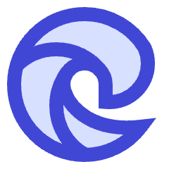 Edge Logo Icon from Sharp Duo Set