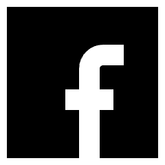 Facebook Logo 1 Icon from Sharp Solid Set