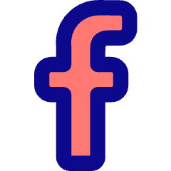 Facebook Logo 2 Icon from Core Pop Set