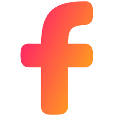 Facebook Logo 2 Icon from Plump Gradient Set