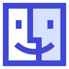 Finder Logo Icon from Sharp Duo Set
