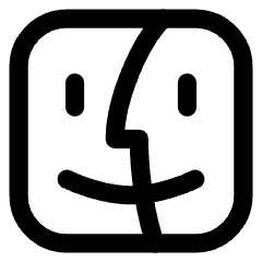 Finder Logo Icon from Core Line Set