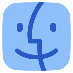 Finder Logo Icon from Plump Flat Set