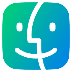 Finder Logo Icon from Plump Gradient Set