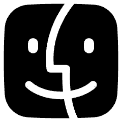 Finder Logo Icon from Plump Solid Set