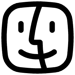 Finder Logo Icon from Flex Line Set