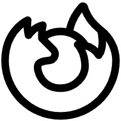 Firefox Logo Icon from Plump Line Set