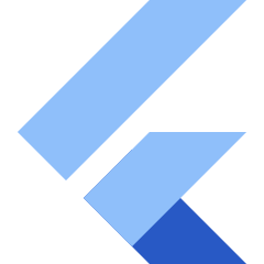 Flutter Logo Icon from Sharp Flat Set