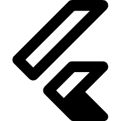 Flutter Logo Icon from Core Remix Set