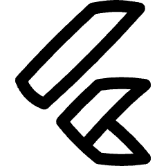 Flutter Logo Icon from Flex Line Set