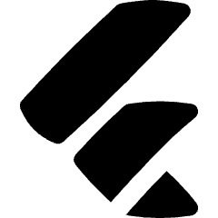 Flutter Logo Icon from Flex Solid Set