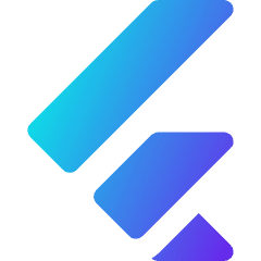Flutter Logo Icon from Core Gradient Set