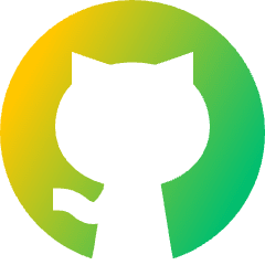 Github Logo Icon from Sharp Gradient Set