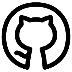 Github Logo Icon from Plump Line Set