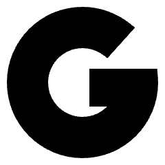 Google Logo Icon from Sharp Solid Set