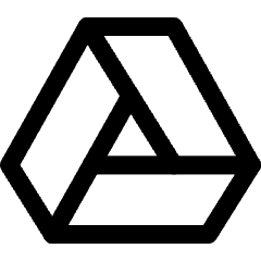 Google Drive Logo Icon from Core Line Set