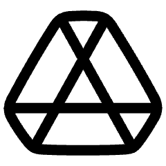 Google Drive Logo Icon from Plump Line Set