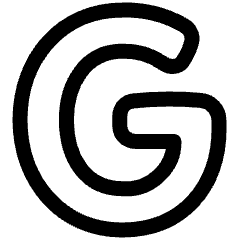 Google Logo Icon from Plump Line Set