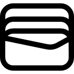 Google Wallet Logo Icon from Core Line Set