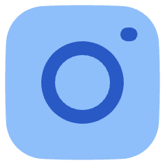 Instagram Logo Icon from Plump Flat Set