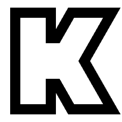 Kickstarter Logo Icon from Sharp Line Set