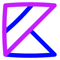 Kotlin Logo Icon from Flex Neon Set