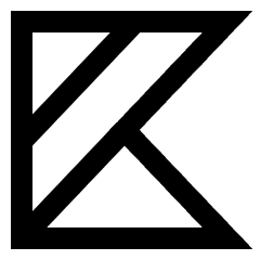 Kotlin Logo Icon from Sharp Line Set