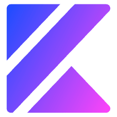 Kotlin Logo Icon from Core Gradient Set