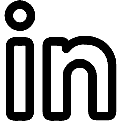 Linkedin Logo Icon from Core Line Set