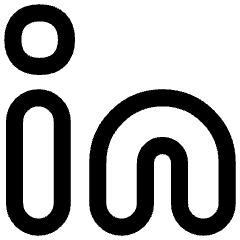 Linkedin Logo Icon from Flex Line Set