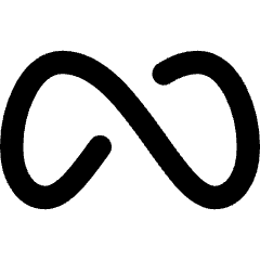 Meta Logo Icon from Core Remix Set