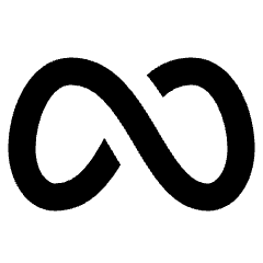Meta Logo Icon from Sharp Remix Set
