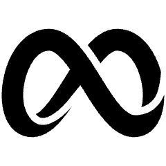 Meta Logo Icon from Plump Solid Set