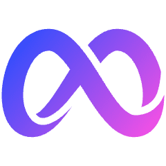 Meta Logo Icon from Plump Gradient Set
