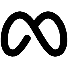 Meta Logo Icon from Flex Solid Set