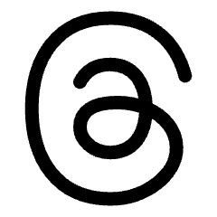 Meta Thread Logo Icon from Plump Line Set