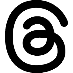 Meta Thread Logo Icon from Core Solid Set