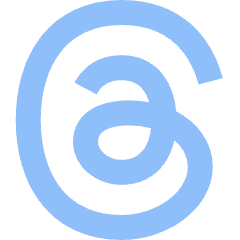 Meta Thread Logo Icon from Sharp Flat Set