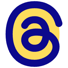 Meta Thread Logo Icon from Plump Pop Set